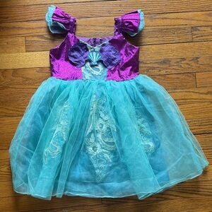 Purple and Teal mermaid dress 120 cm 5t